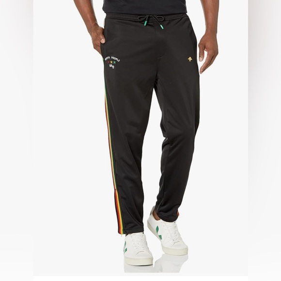 LRG Men's Musical Roots Track Pants Men's Black Track Pants - Picture 1 of 14